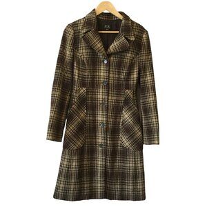 BCBG Maxazria plaid coat